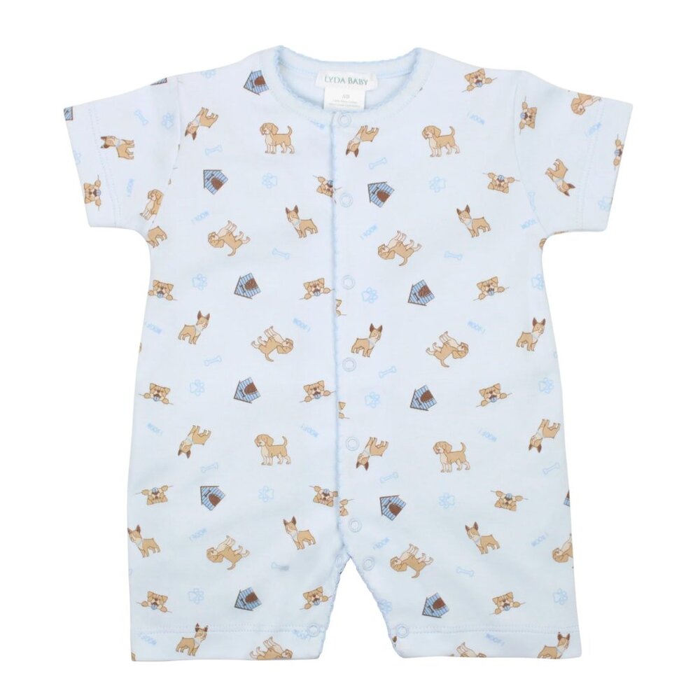 Cute Puppies Romper with Snaps (NWT)